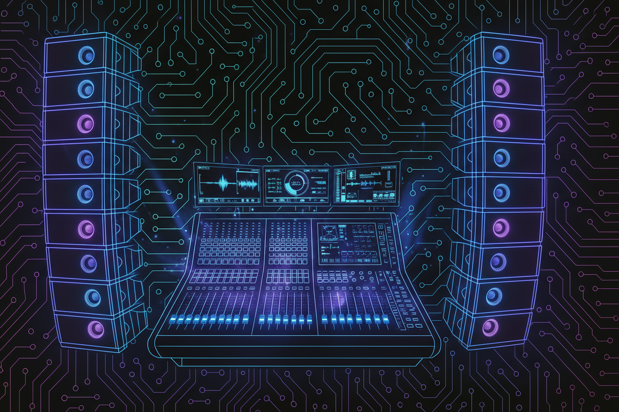 Professional Audio Equipment Background